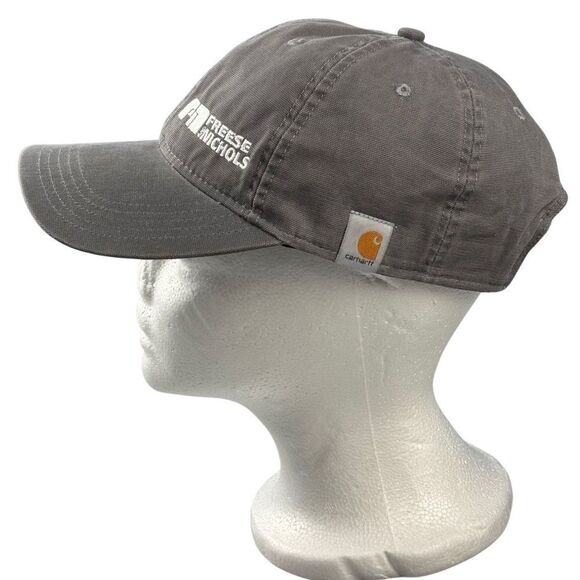 Carhartt‎ Cap Freese and Nichols Hat Embroidered Grey Adjustable Backstrap - Picture 4 of 9